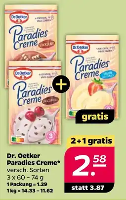 Netto Dr. Oetker Paradies Creme Angebot