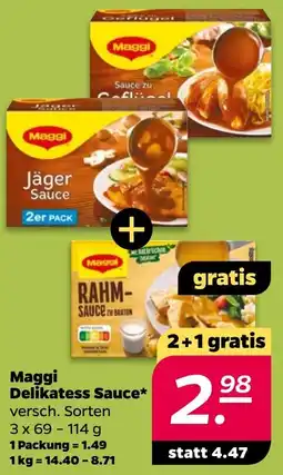 Netto Maggi Delikatess Sauce Angebot