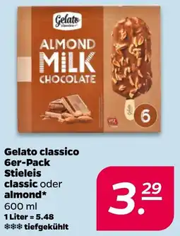 Netto Gelato classico Stieleis classic oder almond Angebot
