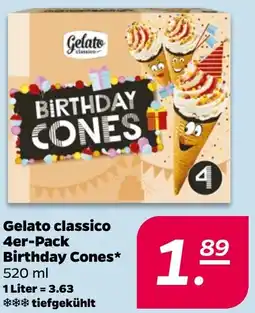Netto Gelato classico Birthday Cones Angebot