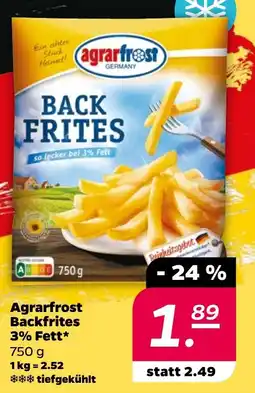 Netto Agrarfrost Backfrites 3% Fett Angebot