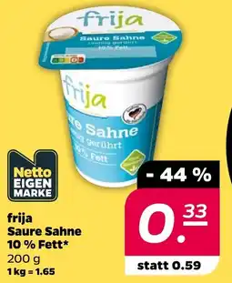 Netto frija Saure Sahne 10% Fett Angebot