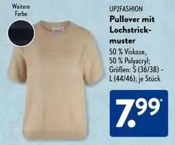 Aldi Süd UP2FASHION Pullover mit Lochstrickmuster Angebot