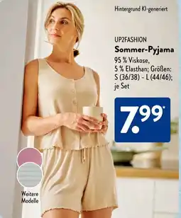 Aldi Süd UP2FASHION Sommer-Pyjama Angebot