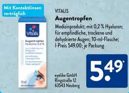 Aldi Süd VITALIS Augentropfen Angebot