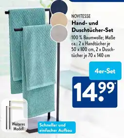 Aldi Süd NOVITESSE Hand- und Duschtücher-Set Angebot