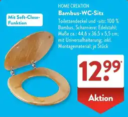 Aldi Süd HOME CREATION Bambus-WC-Sitz Angebot