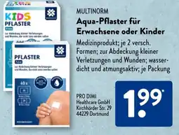 Aldi Süd MULTINORM Aqua-Pflaster für Erwachsene oder Kinder Angebot