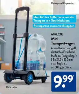 Aldi Süd WORKZONE Mini- Transportwagen Angebot