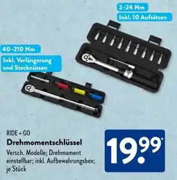 Aldi Süd RIDE + GO Drehmomentschlüssel Angebot