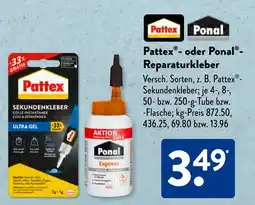 Aldi Süd Pattex- oder Ponal- Reparaturkleber Angebot