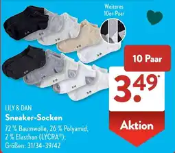 Aldi Süd LILY & DAN Sneaker-Socken Angebot