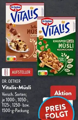 Aldi Süd DR. OETKER Vitalis-Müsli Angebot