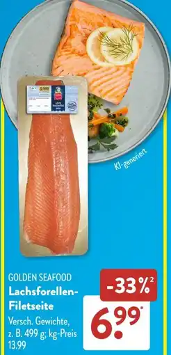 Aldi Süd GOLDEN SEAFOOD Lachsforellen Filetseite Angebot