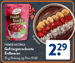 Aldi Süd FARMER NATURALS Gefriergetrocknete Erdbeeren Angebot