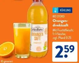 Aldi Süd RIO D'ORO Orangendirektsaft Angebot