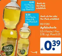 Aldi Süd RIO D'ORO Apfelschorle Angebot