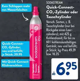 Aldi Süd SODASTREAM Quick-Connect CO₂-Zylinder oder Tauschzylinder Angebot