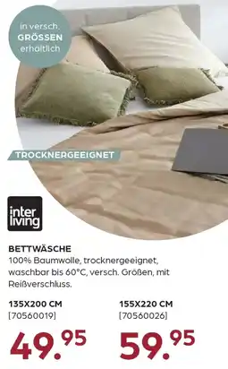 Möbel Buss inter living Bettwäsche Angebot