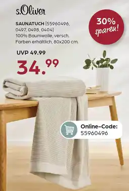 Möbel Buss s.Oliver Saunatuch Angebot