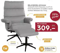 Möbel Buss RELAXSESSEL mit Hocker Angebot