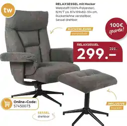 Möbel Buss RELAXSESSEL mit Hocker Angebot