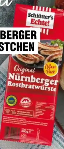 Handelshof Schlütters Original Nürnberger Rostbratwürstchen Angebot