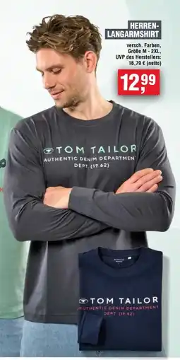 Handelshof Tom Tailor Herren Langarmshirt Angebot