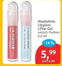 Budni Maybelline lipgloss lifter gel Angebot