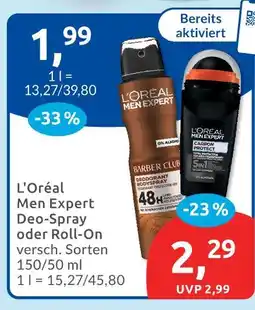 Budni L'oréal men expert deo-spray Angebot