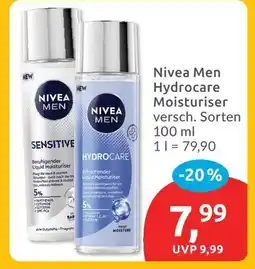 Budni Nivea men hydrocare moisturiser Angebot