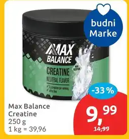 Budni Max balance creatine neutral flavor Angebot