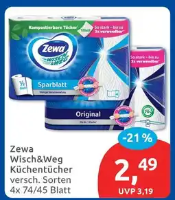 Budni Zewa wisch&weg küchentücher sparblatt Angebot