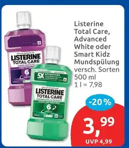 Budni Listerine total care Angebot