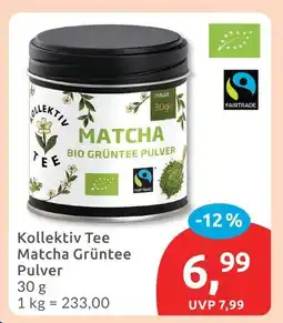 Budni Kollektiv tee matcha grüntee pulver Angebot