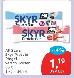 Budni All stars skyr protein bar mixed berries Angebot