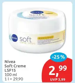 Budni Nivea soft creme lsf15 Angebot
