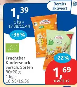Budni Fruchtbar kindersnack bio-laugen-seepferdchen Angebot
