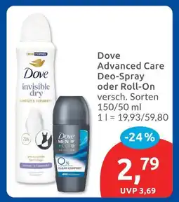 Budni Dove advanced care deo-spray Angebot