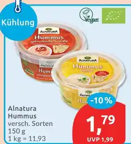 Budni Alnatura hummus getrocknete tomate Angebot