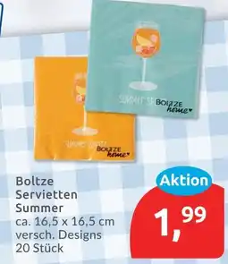 Budni Boltze servietten summer Angebot