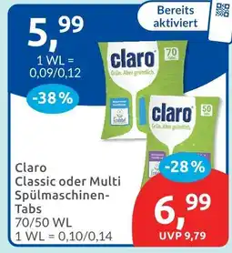 Budni Claro classic spülmaschinen-tabs Angebot
