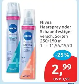 Budni Nivea haarspray volume & hold Angebot