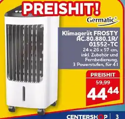 CENTERSHOP Germatic Klimagerät FROSTY AC.80.880.1R/ 01552-TC Angebot