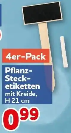 CENTERSHOP Pflanz- Stecketiketten 4er-Pack Angebot
