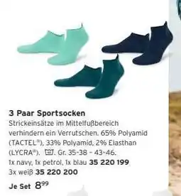 Tchibo 3 Paar Sportsocken Angebot