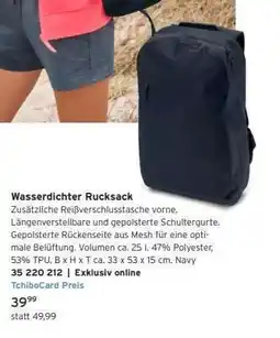 Tchibo Wasserdichter Rucksack Angebot