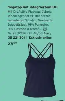 Tchibo Yogatop mit integriertem BH Angebot