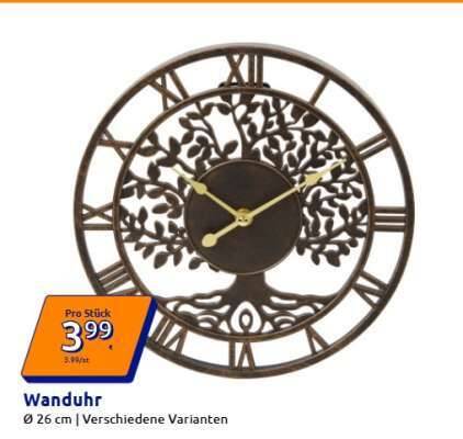 Wanduhr Angebot bei Action