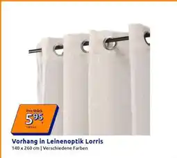 Action Vorhang in Leinenoptik Lorris Angebot